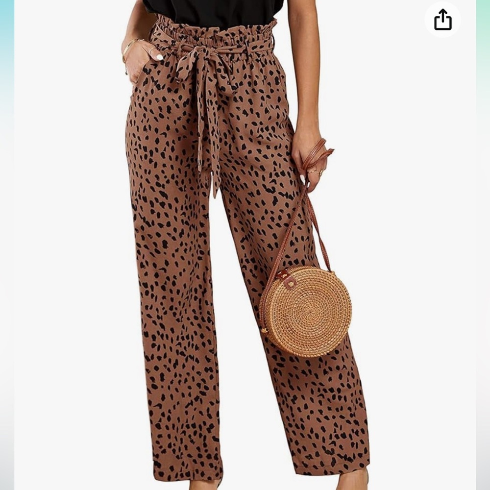 Size Large Loose Waist Pant LEOPARD